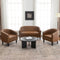 Logan Faux Leather Tufted Loveseat | Fabric Loveseat Couch | Kinwell Furniture | Modern Loveseats & Comfortable Loveseat Sofa Couches